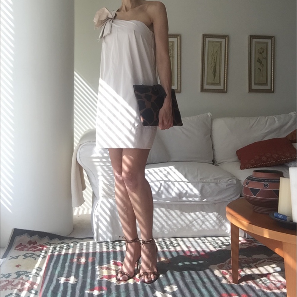 NWT Banana Republic one shoulder dress, size 0 - Picture 3 of 8